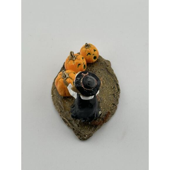 Wee Forest Folk "Pumpkin Serenade" 1997 Mouse Pumpkins D Petersen Retired M-226 - Picture 6 of 9